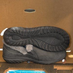 Women s Black‎ Willa Memory Foam Faux Shearling Shoes JSPORT